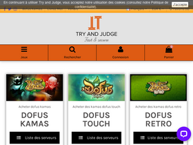 'tryandjudge.com' screenshot