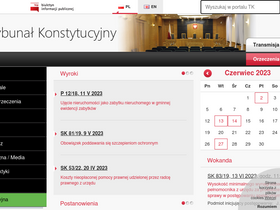 'trybunal.gov.pl' screenshot