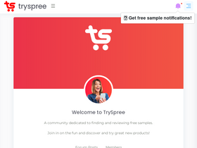 'tryspree.com' screenshot