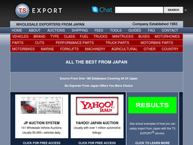 'ts-export.com' screenshot