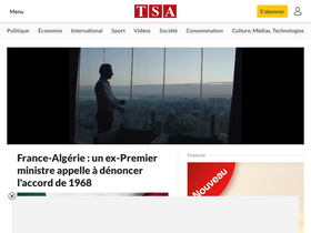 'tsa-algerie.dz' screenshot
