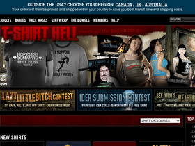 'tshirthell.com' screenshot