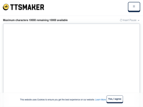 'ttsmaker.com' screenshot