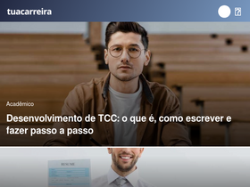 'tuacarreira.com' screenshot