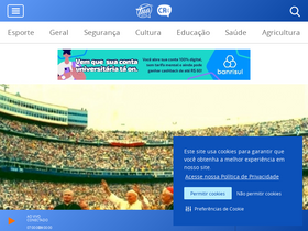 'tuaradio.com.br' screenshot