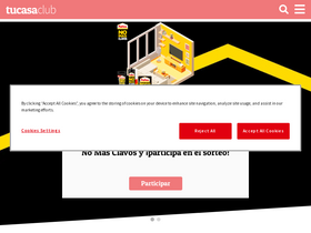 'tucasaclub.com' screenshot