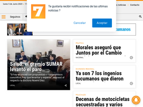 'tucumanalas7.com.ar' screenshot