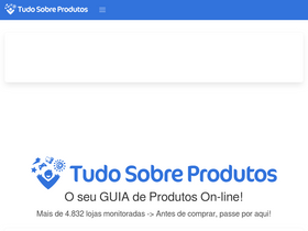 'tudosobreprodutos.com.br' screenshot
