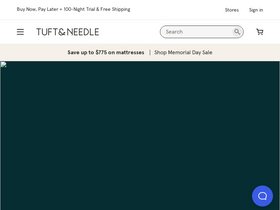 'tuftandneedle.com' screenshot