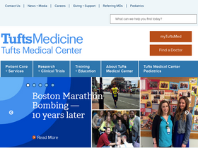 'tuftsmedicalcenter.org' screenshot