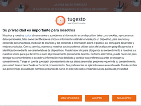'tugesto.com' screenshot