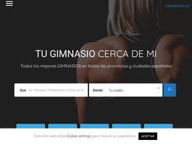 'tugimnasio.es' screenshot