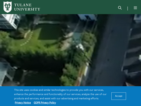 'tulane.edu' screenshot