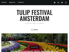 'tulipfestivalamsterdam.com' screenshot
