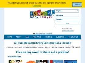 'tumblebooklibrary.com' screenshot