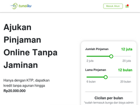 'tunaiku.com' screenshot