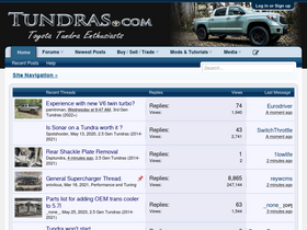 'tundras.com' screenshot