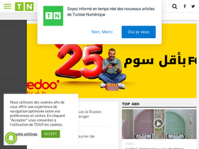 'tunisienumerique.com' screenshot