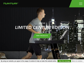 'tunturi.com' screenshot