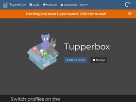 'tupperbox.app' screenshot