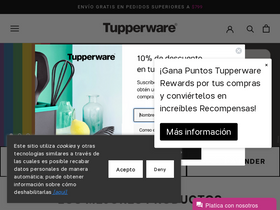 'tupperware.com.mx' screenshot