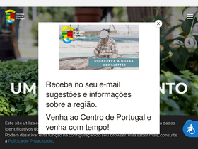 'turismodocentro.pt' screenshot