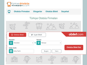 'turkiyeotobusfirmalari.com' screenshot