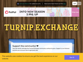 'turnip.exchange' screenshot