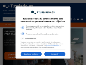 'tusalario.es' screenshot