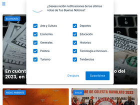 'tusbuenasnoticias.com' screenshot