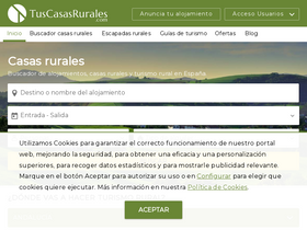 'tuscasasrurales.com' screenshot