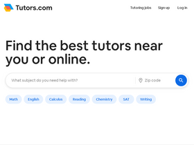 'tutors.com' screenshot