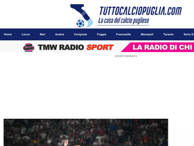 'tuttocalciopuglia.com' screenshot