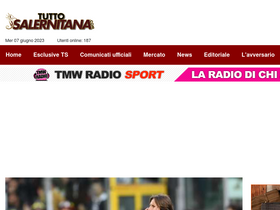 'tuttosalernitana.com' screenshot