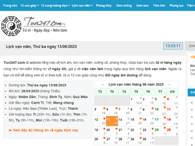 'tuvi247.com' screenshot