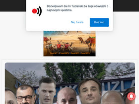 'tuzlanski.ba' screenshot