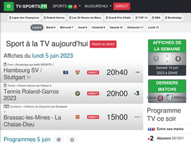 'tv-sports.fr' screenshot