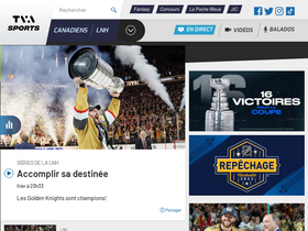 'tvasports.ca' screenshot