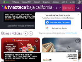 'tvaztecabajacalifornia.com' screenshot