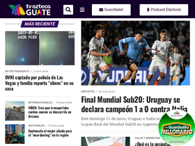 'tvaztecaguate.com' screenshot