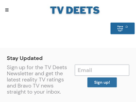 'tvdeets.com' screenshot