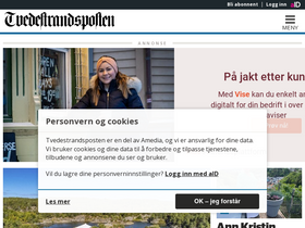 'tvedestrandsposten.no' screenshot