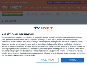 'tvnet.lv' screenshot