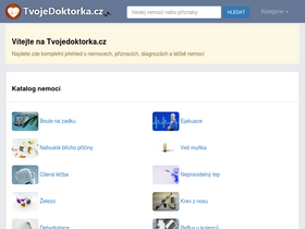 'tvojedoktorka.cz' screenshot