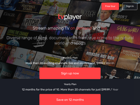 'tvplayer.com' screenshot