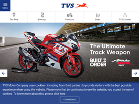 'tvsmotor.com' screenshot