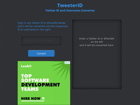 'tweeterid.com' screenshot