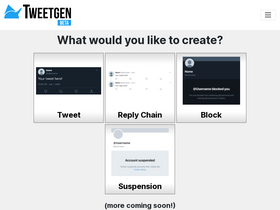 'tweetgen.com' screenshot