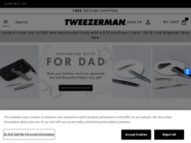 'tweezerman.com' screenshot