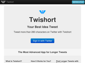 'twishort.com' screenshot